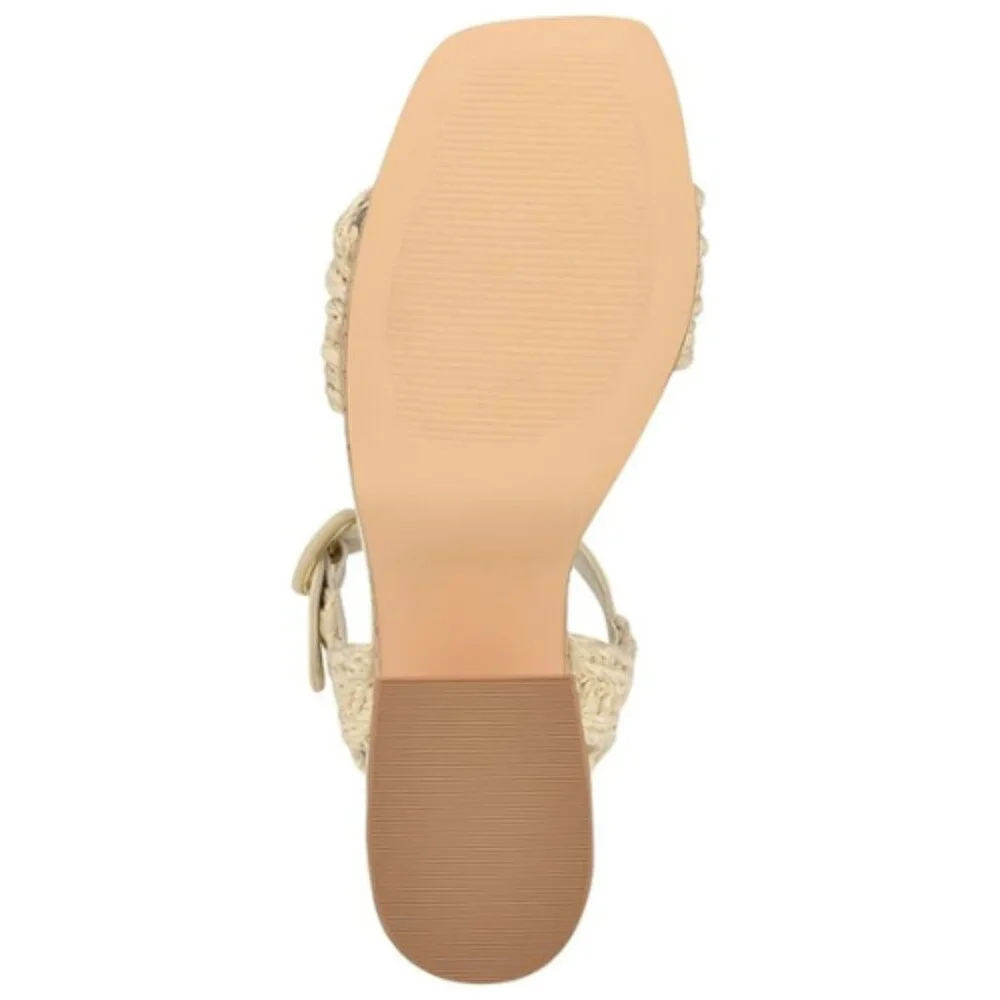 Nine West Women's Comiele Platform Sandal Size 10 M, IVORY 150